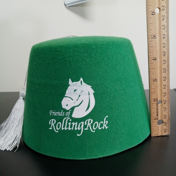 Friends of Rolling Rock Beer Hat Fez Saint Patrick's Day Shriner Celebration EUC - Picture 10 of 10